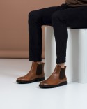 Boots Camel Cuir