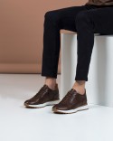 Sneaker Marron Cuir