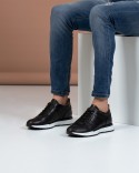 Sneaker Noir Cuir