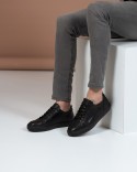 Sneaker Noir Cuir